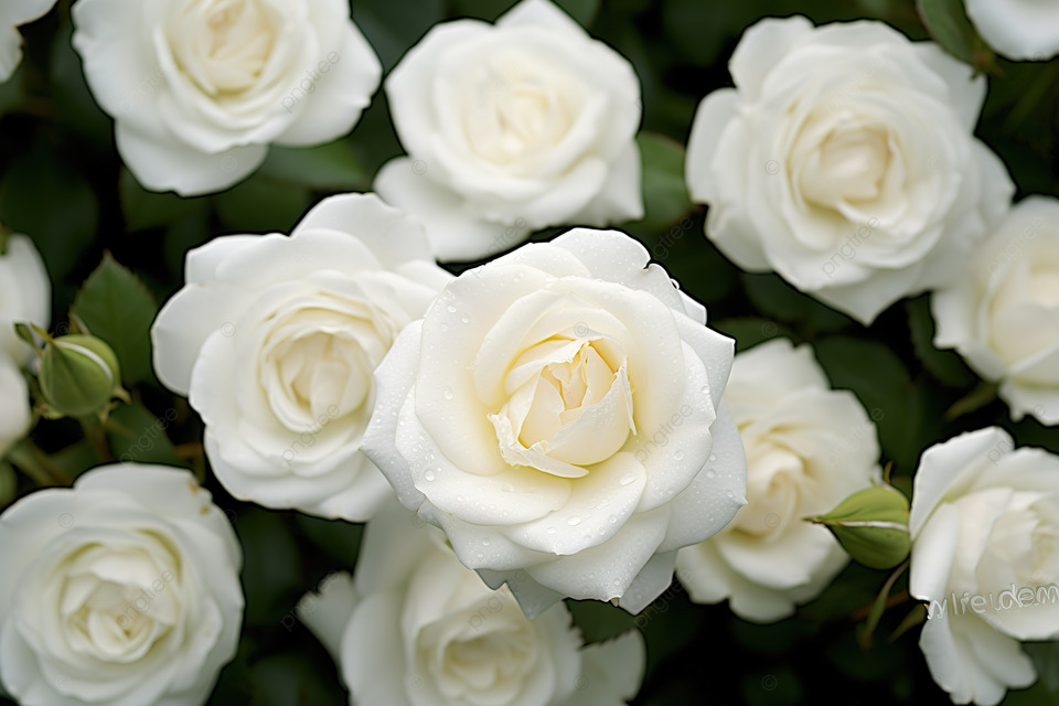 Flores Blancas rosas